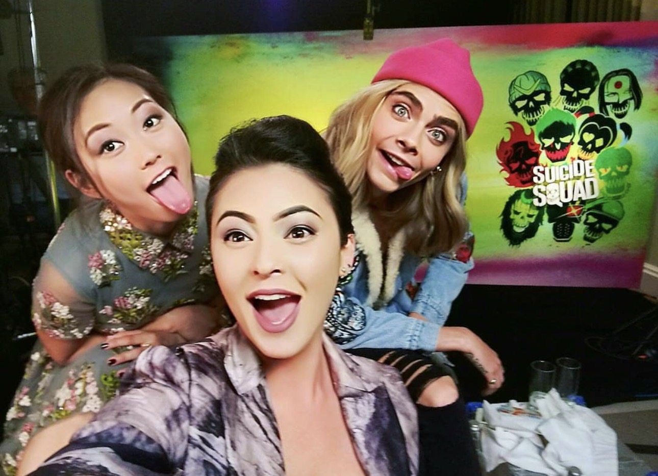 Cara Delevingne, Suicide Squad junket