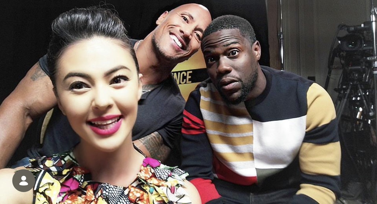 The Rock and Kevin Hart, Central Intelligence junket, New York