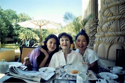 Lalla with her mother and grandmother at Sun City
